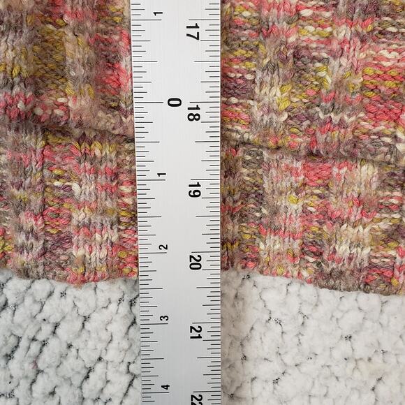 Pilcro Anthropologie Deep V Sweater Spacedye Slouchy Large Boho Balloon 46x30 - Picture 7 of 9